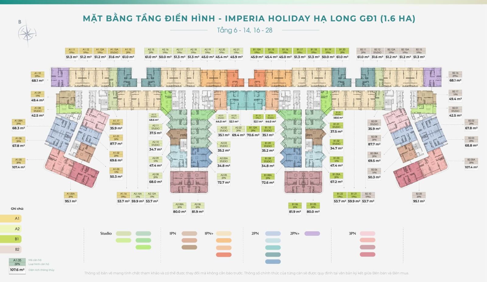 mặt bằng dự án imperia holiday hạ long