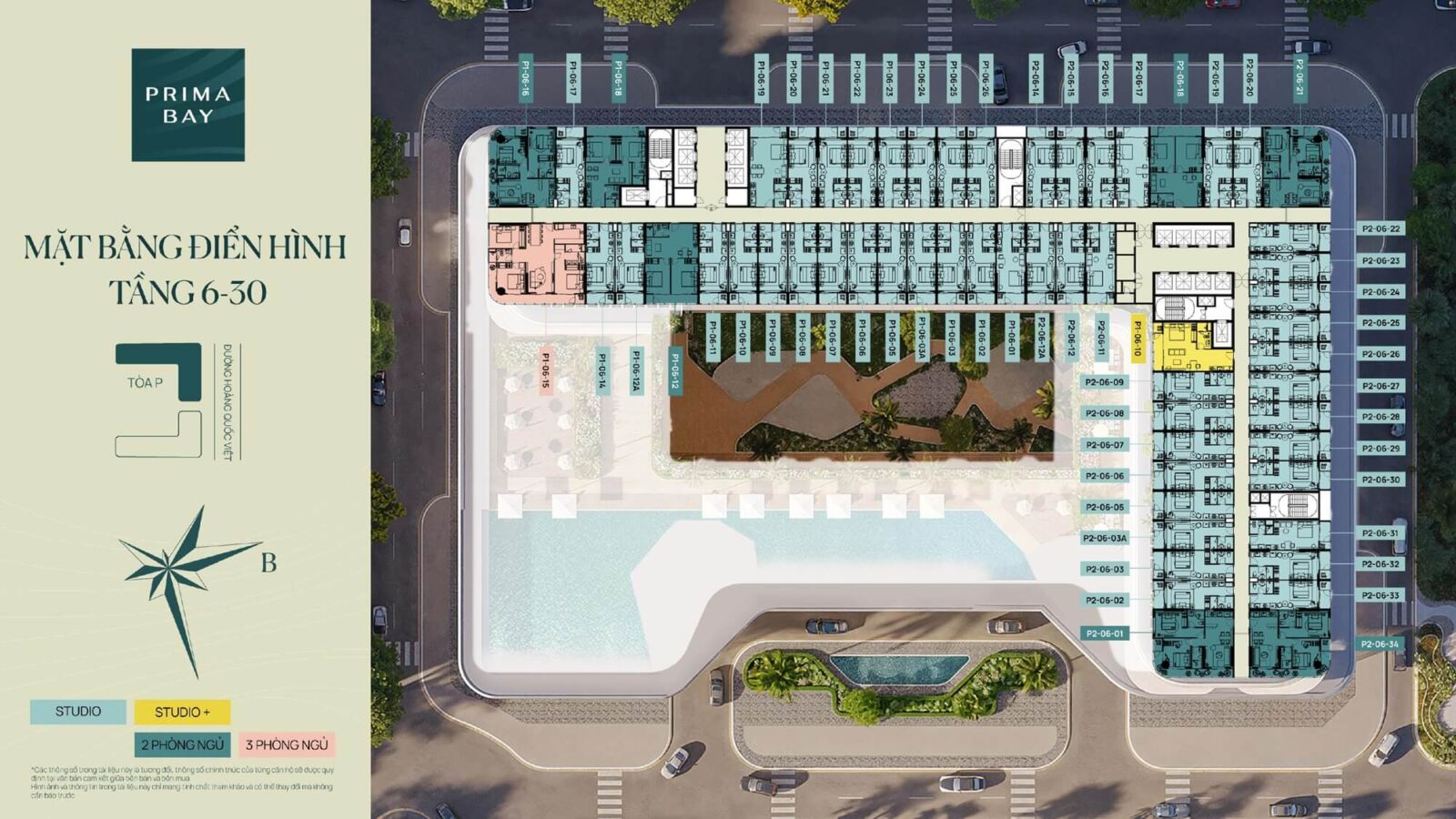 mặt bằng dự án prima bay hạ long