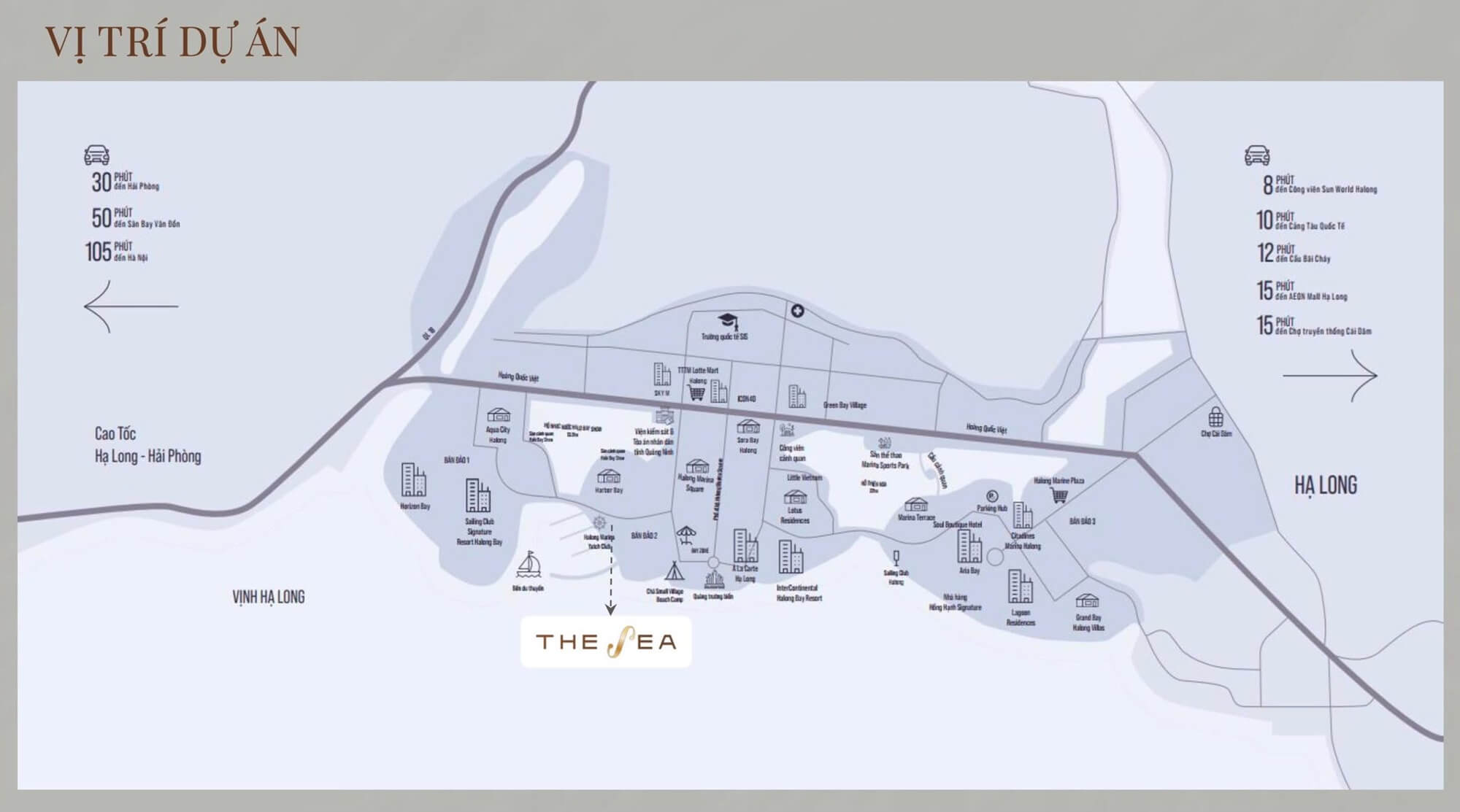 vị trí dự án the sea hạ long
